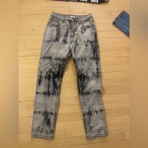 Patterned Grey/Black Jeans